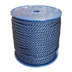 14mm Navy Blue Polyester Rope (100m Reel)