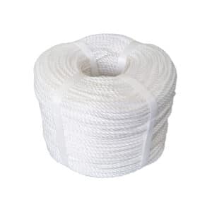 4mm White Polypropylene Rope (220m Coil)