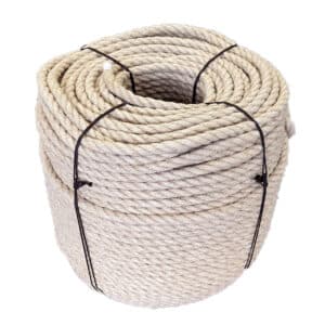 14mm Natural Flax Hemp Rope (220m Coil)