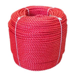 10mm Red Polypropylene Rope (220m Coil)