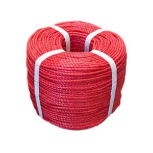 4mm Red Polypropylene Rope (220m Coil)