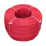 8mm Red Polypropylene Rope (220m Coil)