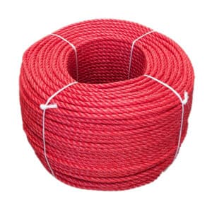 8mm Red Polypropylene Rope (220m Coil)