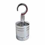 24mm Chrome Rope Hook End with Cross Screw