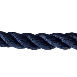 24mm Navy Polysilk Rope (Sold By Metre)