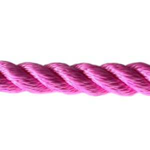 24mm Pink Polysilk Rope (Sold By Metre)