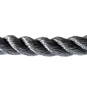 24mm Silver Polysilk Rope (Sold By Metre)